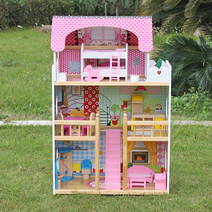 Drvena kuća za lutke "Melissa" katnica sa 5 soba